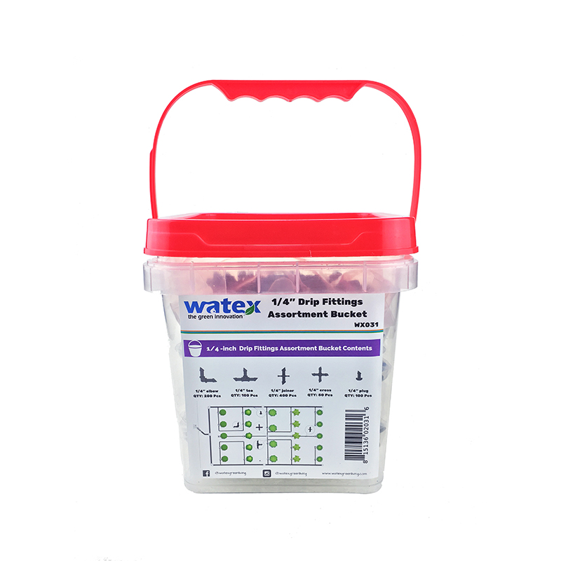 1/4'(4mm) Druppelfittingen Assortimentspakket (2L emmer) WX031